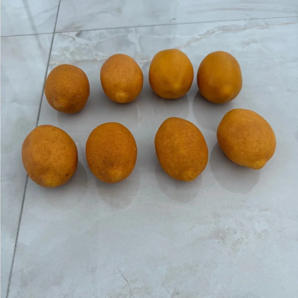 8 Real Looking Artificial Lemons for Decor